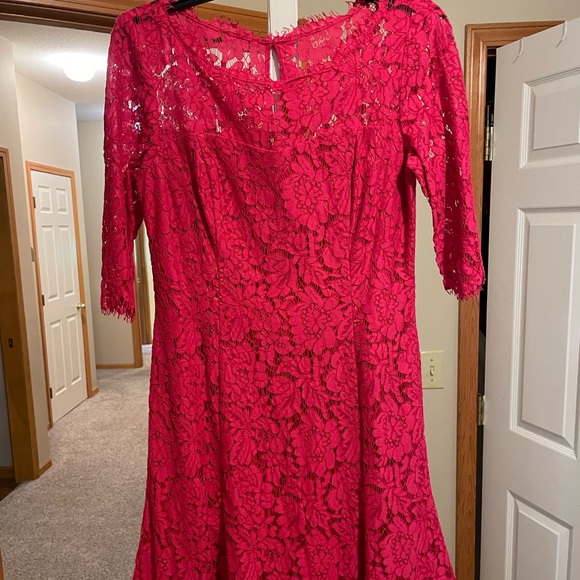 Eliza J fuschia cocktail dress above the knee. Size S. Worn once. - Picture 2 of 5